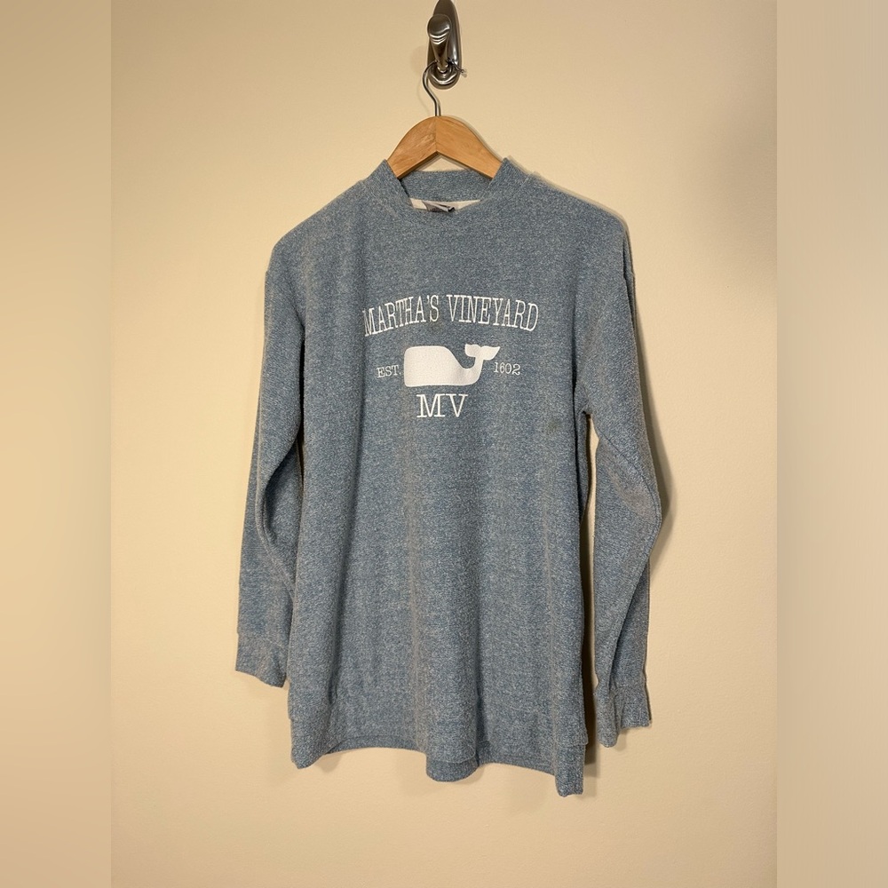 Martha’s Vinyard Liquid Energy Blue Sweater Size Small